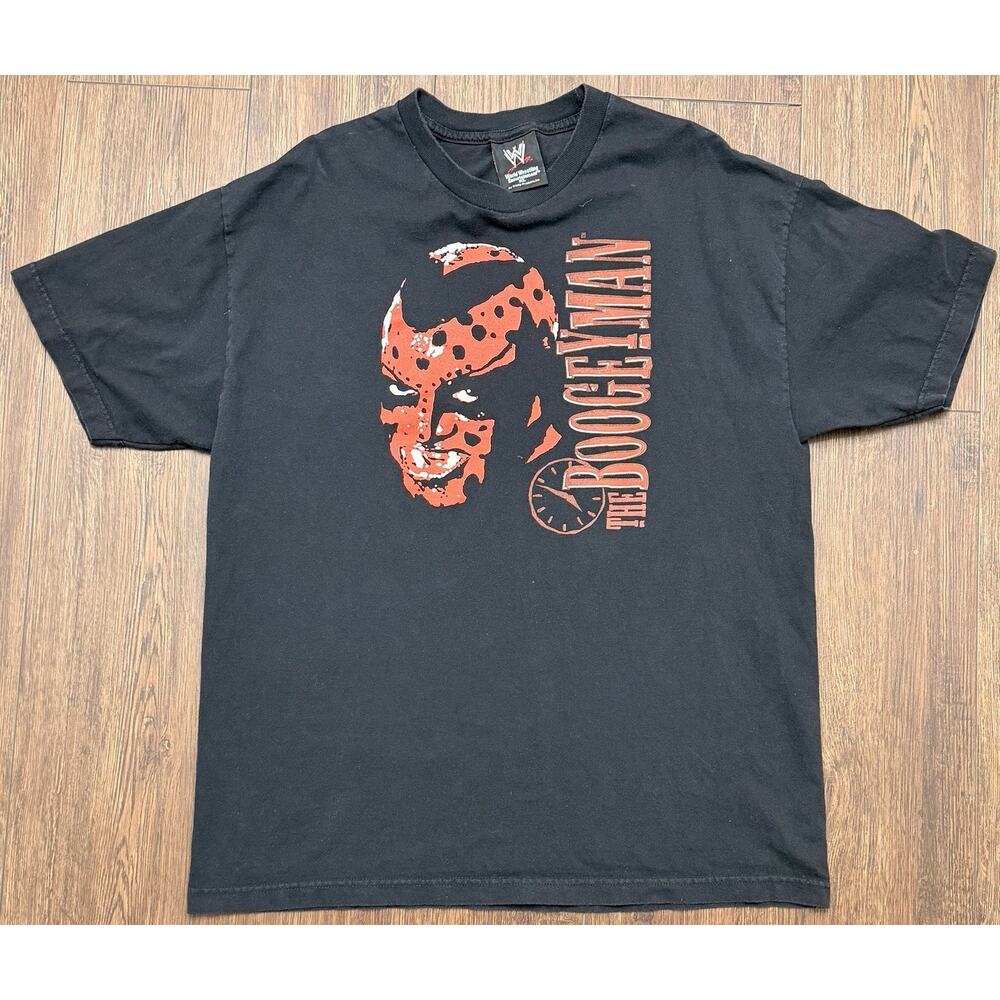 WWE Boogeyman Wrestling Tee T Shirt Size XL Black Made In Mexico Vintage 2002